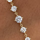 Diamond Link Bracelet 1.7 ct Yellow Gold