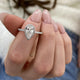 Elowen Engagement Ring 1.50 Carat White Gold