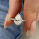 Elowen Engagement Ring 1.50 Carat White Gold