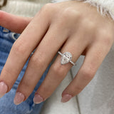 Solitaire with Pave Band