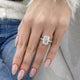 Leontine Engagement Ring 6.70 Carat White Gold