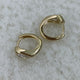 Diamond Hoop Earrings 0.7 ct Yellow Gold