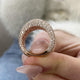 Diamond Dome Fashion Ring 3.05 ct TCW, Rose Gold 14K