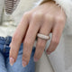 Diamond Dome Ring 3 ct Rose Gold