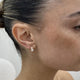 Diamond Hoop Earrings 0.8 ct Rose Gold