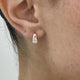 Diamond Hoop Earrings 0.8 ct Rose Gold