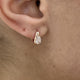 Diamond Hoop Earrings 0.8 ct Rose Gold