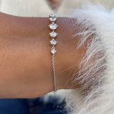 Diamond Link Bracelet 1 ct White Gold