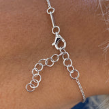 Diamond Link Bracelet 1 ct White Gold