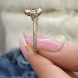 Solitaire with Pave Band
