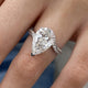 Amalina Engagement Ring 4.60 carat, 18K gold