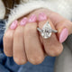 Amalina Engagement Ring 4.60 carat, 18K gold