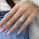 Amalina Engagement Ring 4.60 carat, 18K gold