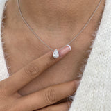 Diamond Pendant Necklace 1.5 ct White Gold
