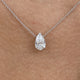 Diamond Pendant Necklace 1.5 ct White Gold