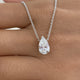 Diamond Pendant Necklace 1.5 ct White Gold