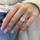 Noémie Engagement Ring 3.45 Carat White Gold