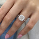 Noémie Engagement Ring 3.45 Carat White Gold
