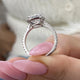 Noémie Engagement Ring 3.45 Carat White Gold