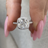 Noémie Engagement Ring 3.45 Carat White Gold