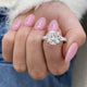 Elira Engagement Ring 5.20 Carat White Gold