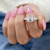 Luciana Asscher Engagement Ring, 4.25ct TCW