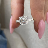 Luciana Asscher Engagement Ring, 4.25ct TCW