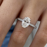 Solitaire with Pave Band