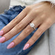 Adelina Engagement Ring 2.55 Carat White Gold