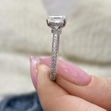 Solitaire with Pave Band