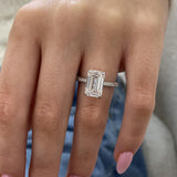 Giselle Engagement Ring 4.50 Carat White Gold