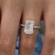 Giselle Engagement Ring 4.50 Carat White Gold