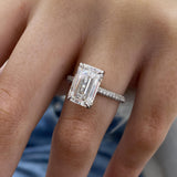Giselle Engagement Ring 4.50 Carat White Gold