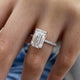 Giselle Engagement Ring 4.50 Carat White Gold