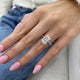 Giselle Engagement Ring 4.50 Carat White Gold