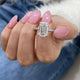 Giselle Engagement Ring 4.50 Carat White Gold