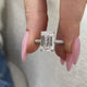 Giselle Engagement Ring 4.50 Carat White Gold