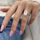Rosalind Engagement Ring 5.60 Carat White Gold