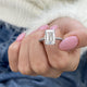 Rosalind Engagement Ring 5.60 Carat White Gold