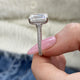 Solitaire with pave Band