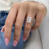 Rosalind Engagement Ring 5.60 Carat White Gold