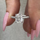 Delphine Engagement Ring 2.55 Carat White Gold