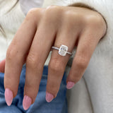 Delphine Engagement Ring 2.55 Carat White Gold