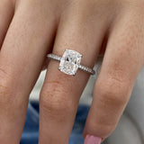 Delphine Engagement Ring 2.55 Carat White Gold