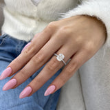 Delphine Engagement Ring 2.55 Carat White Gold