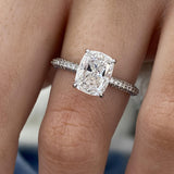Delphine Engagement Ring 2.55 Carat White Gold