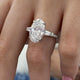 Maristella Engagement Ring 6.20 Carat White Gold