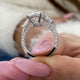 Maristella Engagement Ring 6.20 Carat White Gold