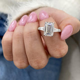 Bellamy Engagement Ring 5.15 Carat White Gold