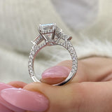 Bellamy Engagement Ring 5.15 Carat White Gold